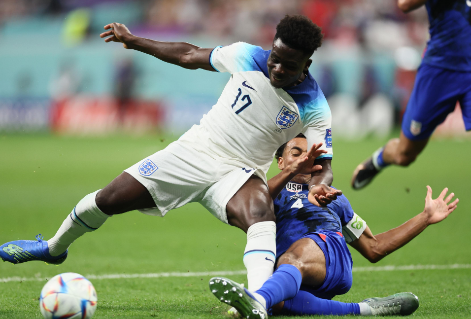 2022年英格兰世界杯,英格兰队,美国队,平局,小组赛